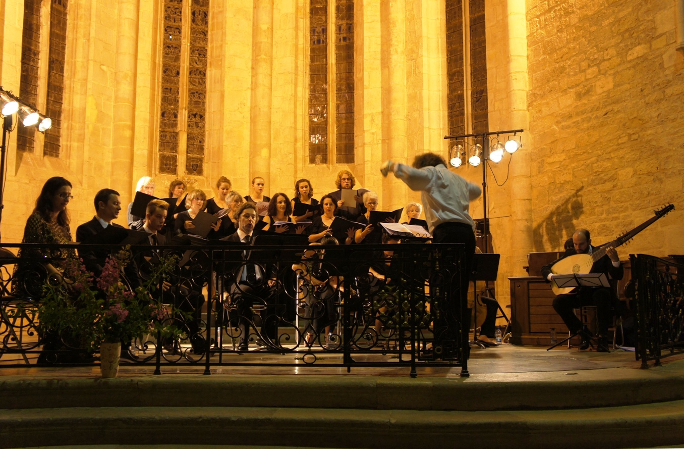 Ensemble Antiphona, choeur du festival, dir. Rolandas Muleika.  © D. Gastellu